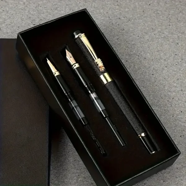 Luxury Metal Writing Pen Set (3pcs) with Case - Image 4