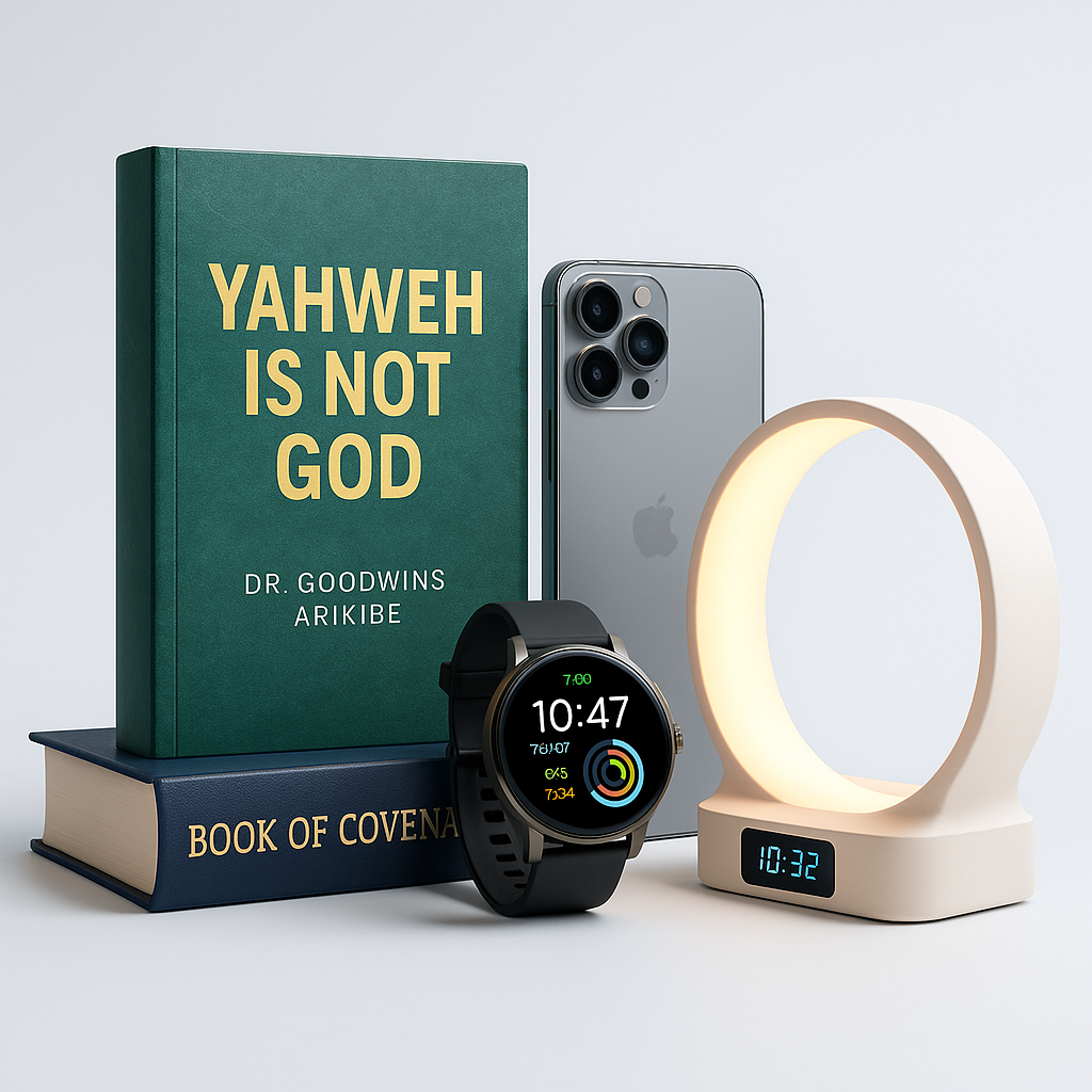 Books, smartphone, smart watch, and table lamp – featured products from Covenant Ventures