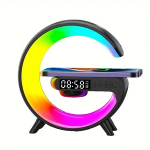 Multifunction Wireless Charger Pad Stand with LED Speaker & Mood Lamp